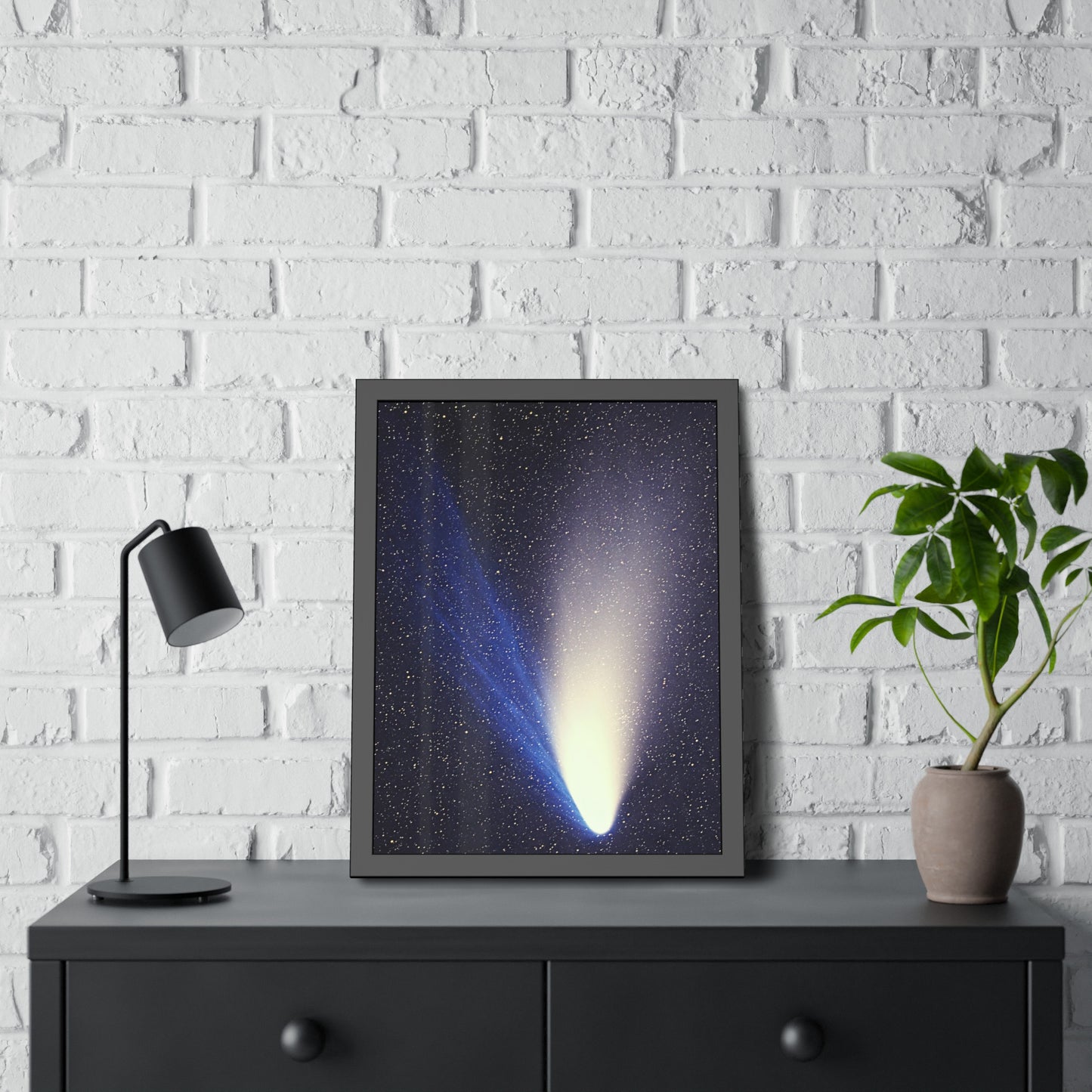 Comet Hale-Bopp Framed Paper Poster