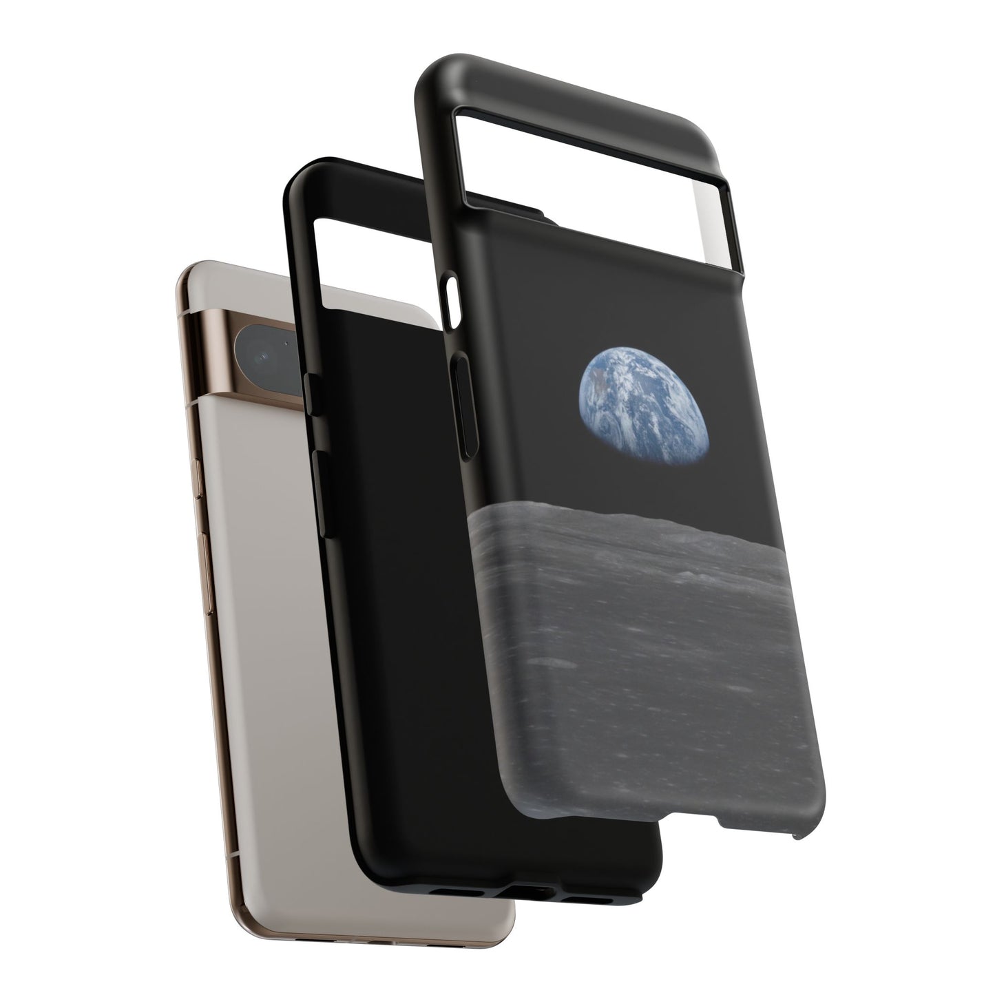 Earth From the Moon Tough Phone Case ~ iPhone Pixel Galaxy Apollo 11 Mission Outer Space Exploration NASA Astronauts Science Teacher Gift