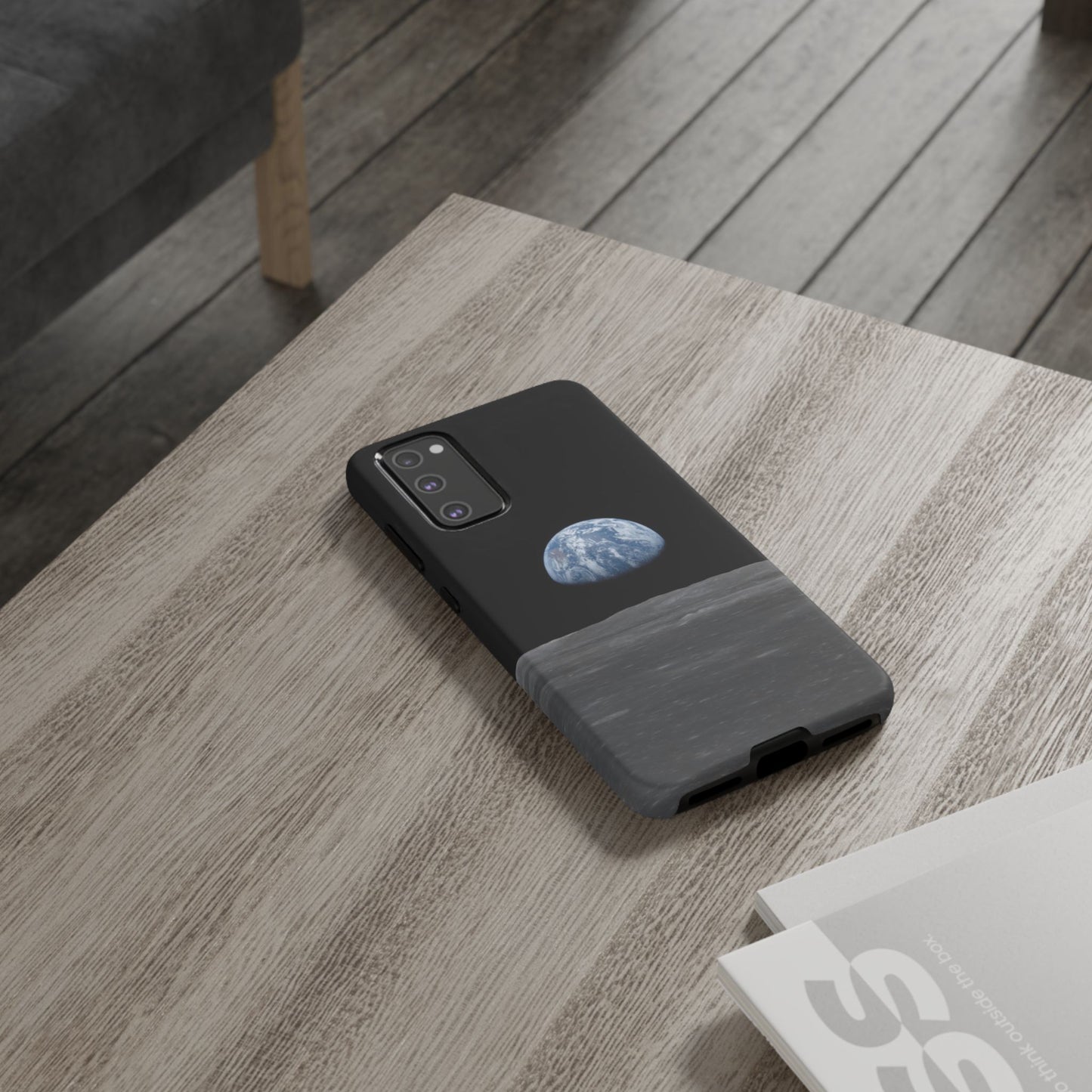 Earth From the Moon Tough Phone Case ~ iPhone Pixel Galaxy Apollo 11 Mission Outer Space Exploration NASA Astronauts Science Teacher Gift