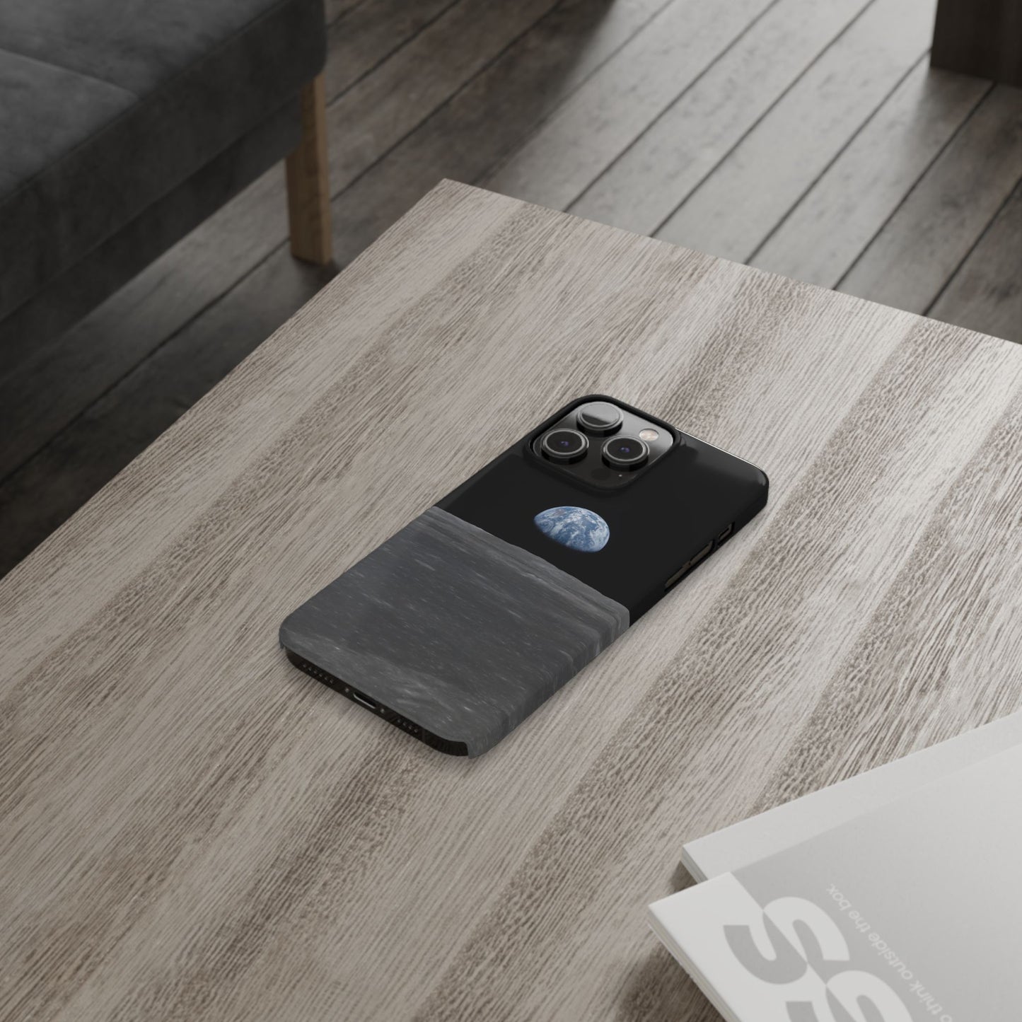 Blue Marble Earth from Moon Slim iPhone Cases