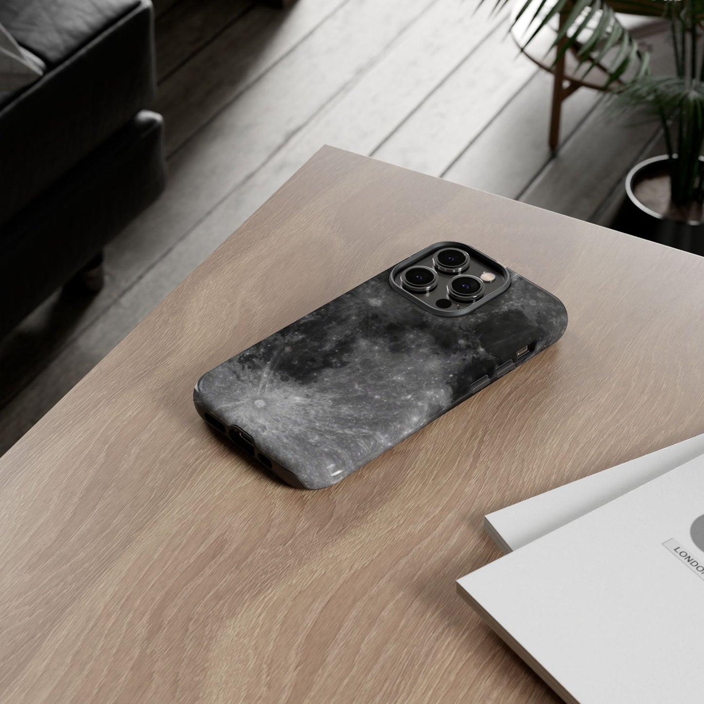 Moon Surface Tough Phone Case ~ iPhone Pixel Galaxy Rugged Protective