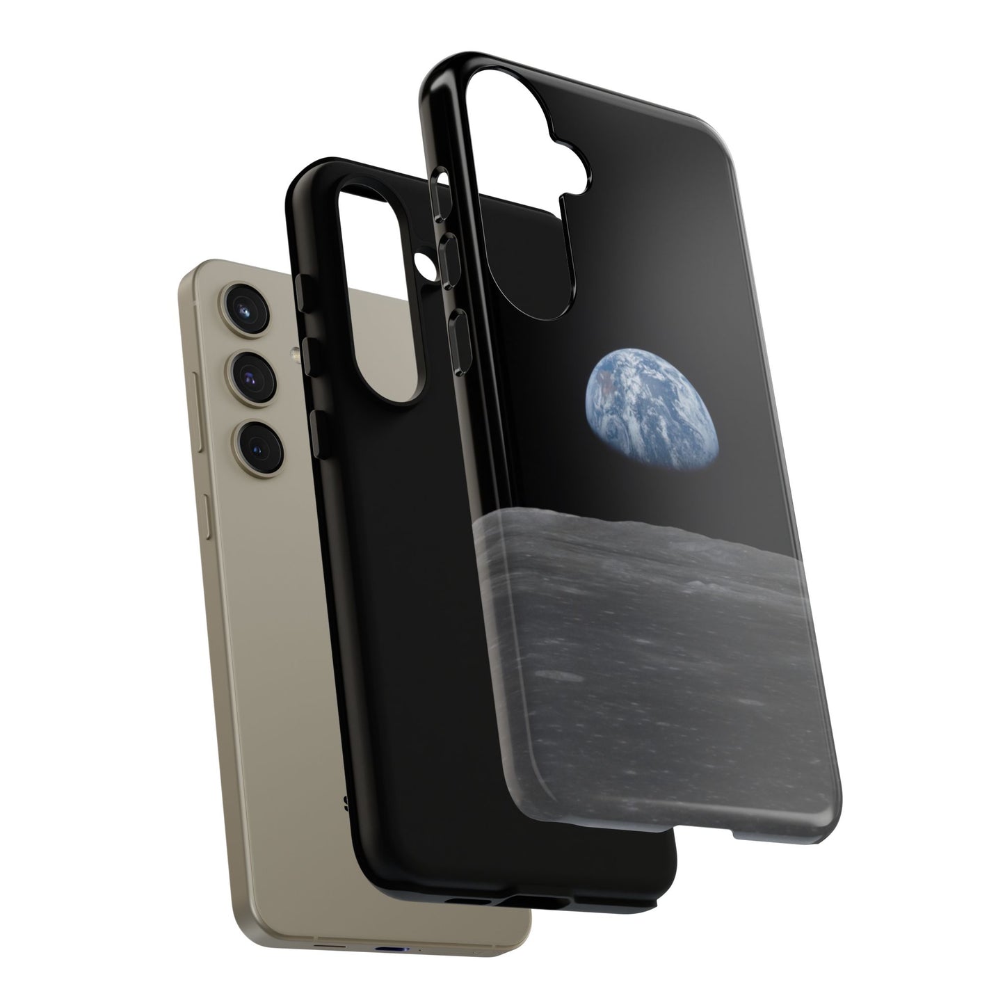 Earth From the Moon Tough Phone Case ~ iPhone Pixel Galaxy Apollo 11 Mission Outer Space Exploration NASA Astronauts Science Teacher Gift