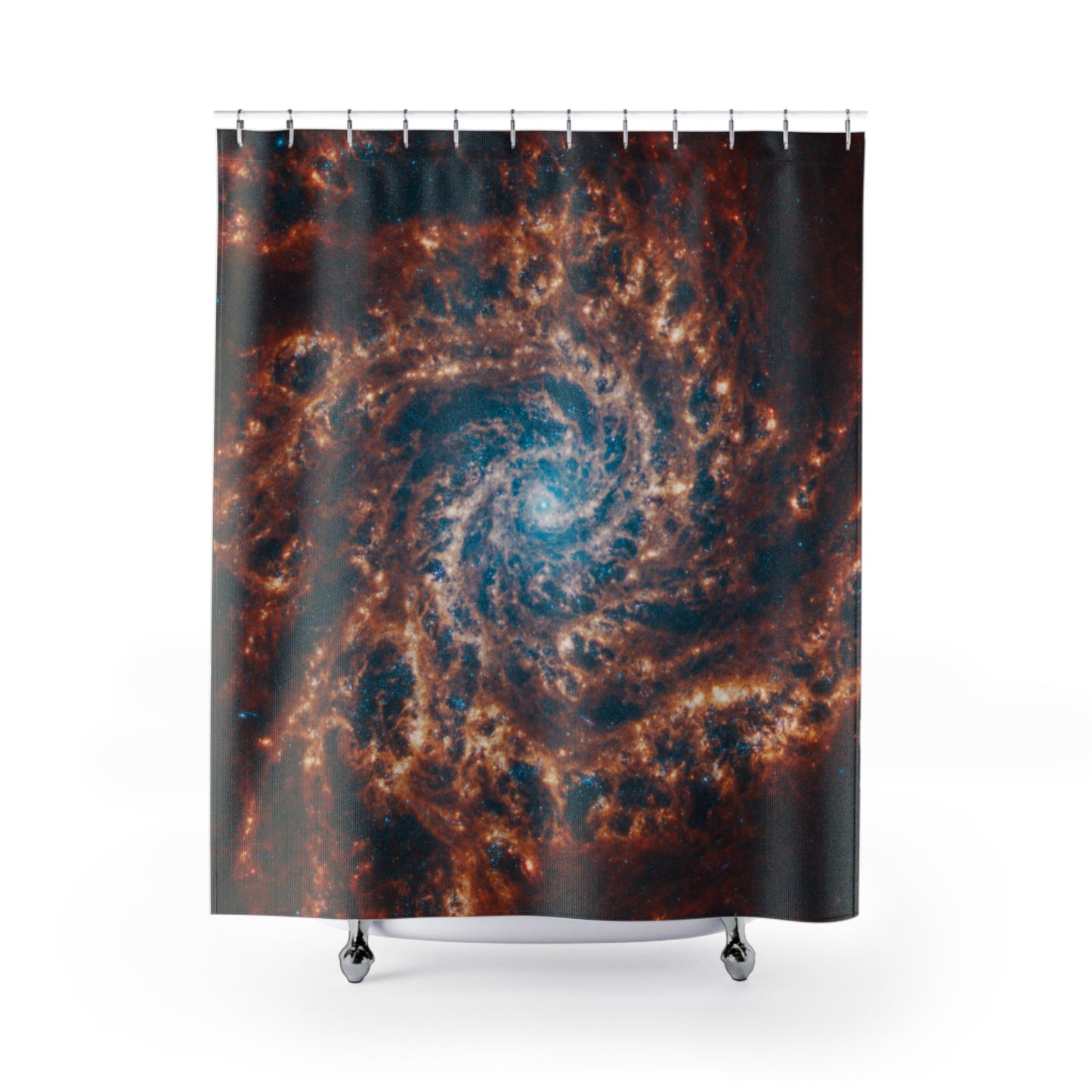 Spiral Galaxy James Webb Shower Curtains ~ Astronomy Astrophysics Intergalactic Space Decor Science Cosmic Science NASA JWST Space Telescope