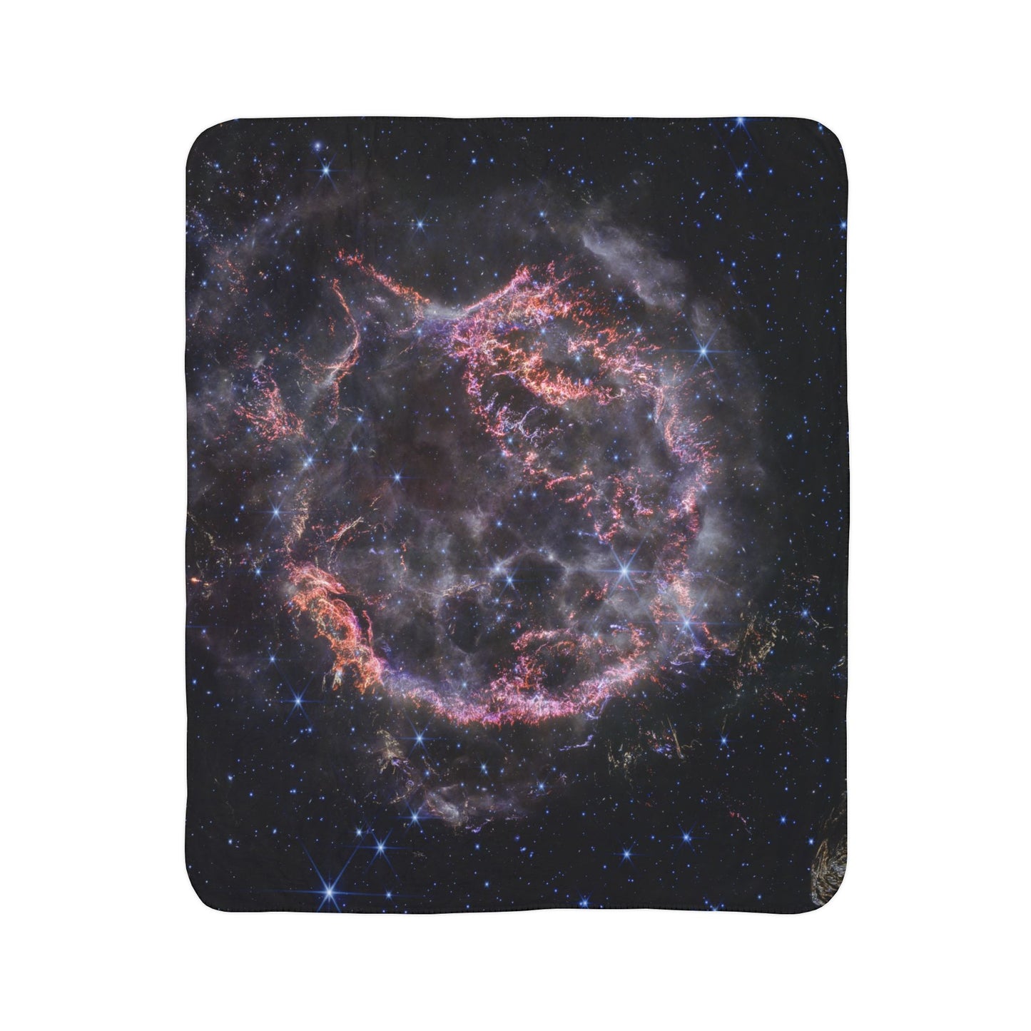 James Webb NASA Cas A Blanket ~ Astronomy Galaxies Universe Supernova Expansion Cosmic Astronaut Space Science Numinous Wonder Cassiopeia A