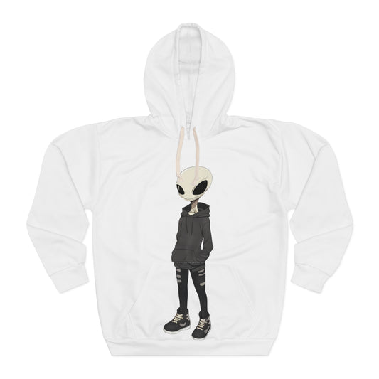 Alien Unisex Pullover Hoodie ~ Anime Extraterrestrial Abduction Disclosure Cryptid Grey Communion Visitors Mysterious Unexplained UFO UAP