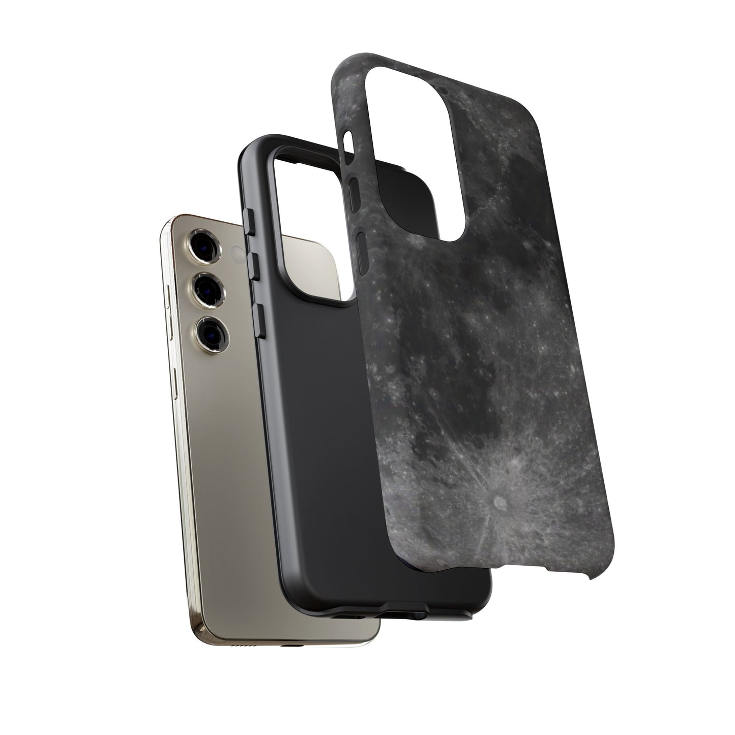 Moon Surface Tough Phone Case ~ iPhone Pixel Galaxy Rugged Protective