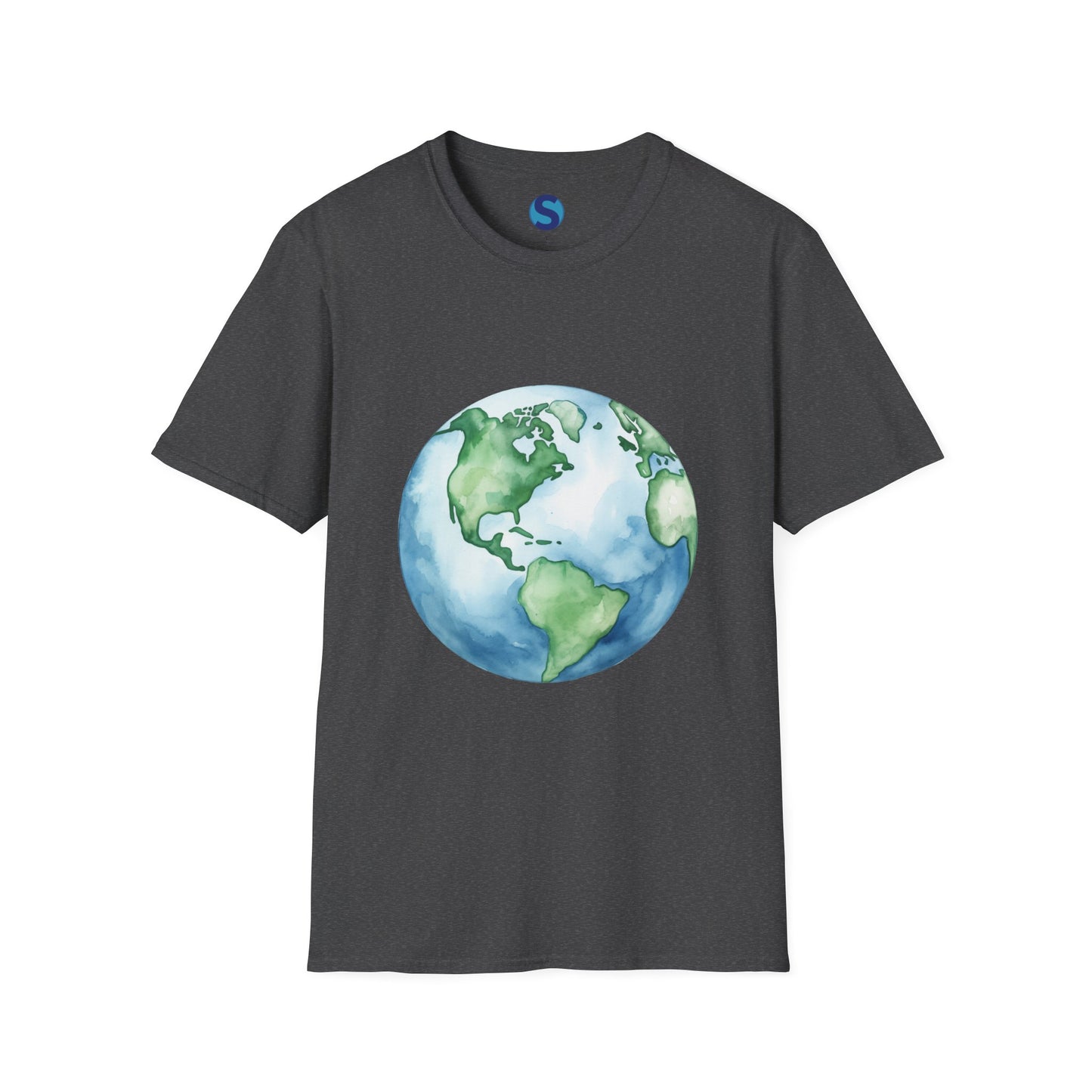 Watercolor Earth ~ Unisex Softstyle T-Shirt