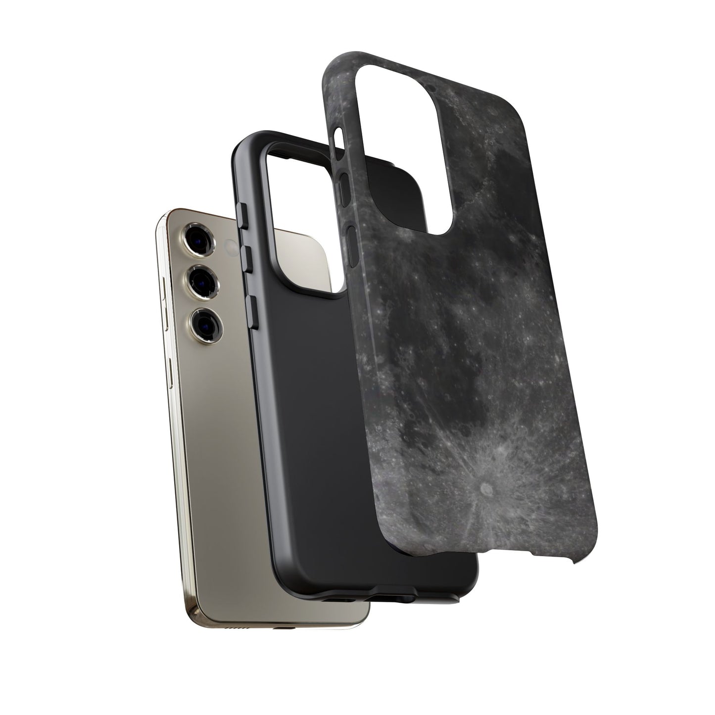 Moon Surface Tough Phone Case ~ iPhone Pixel Galaxy Rugged Protective