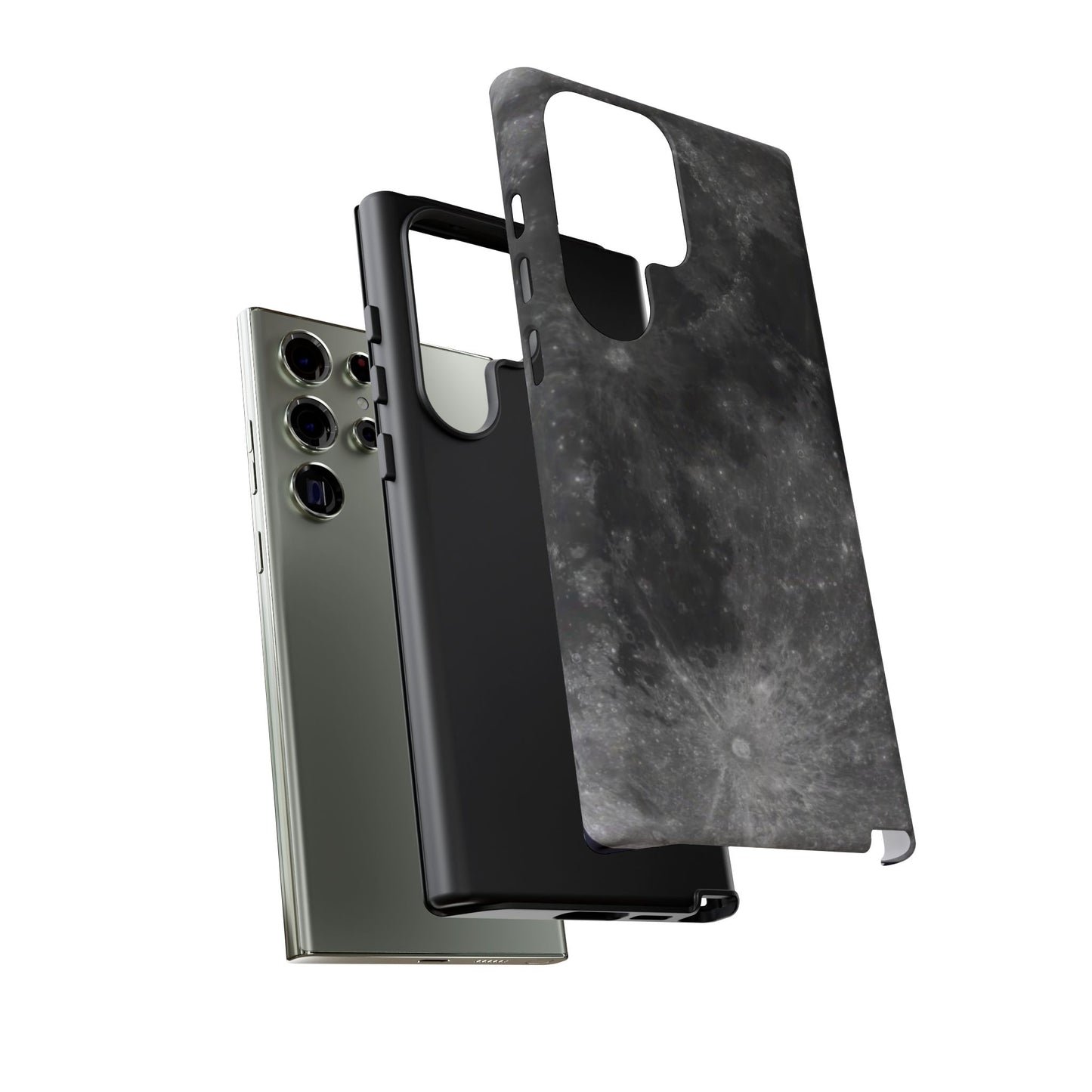 Moon Surface Tough Phone Case ~ iPhone Pixel Galaxy Rugged Protective