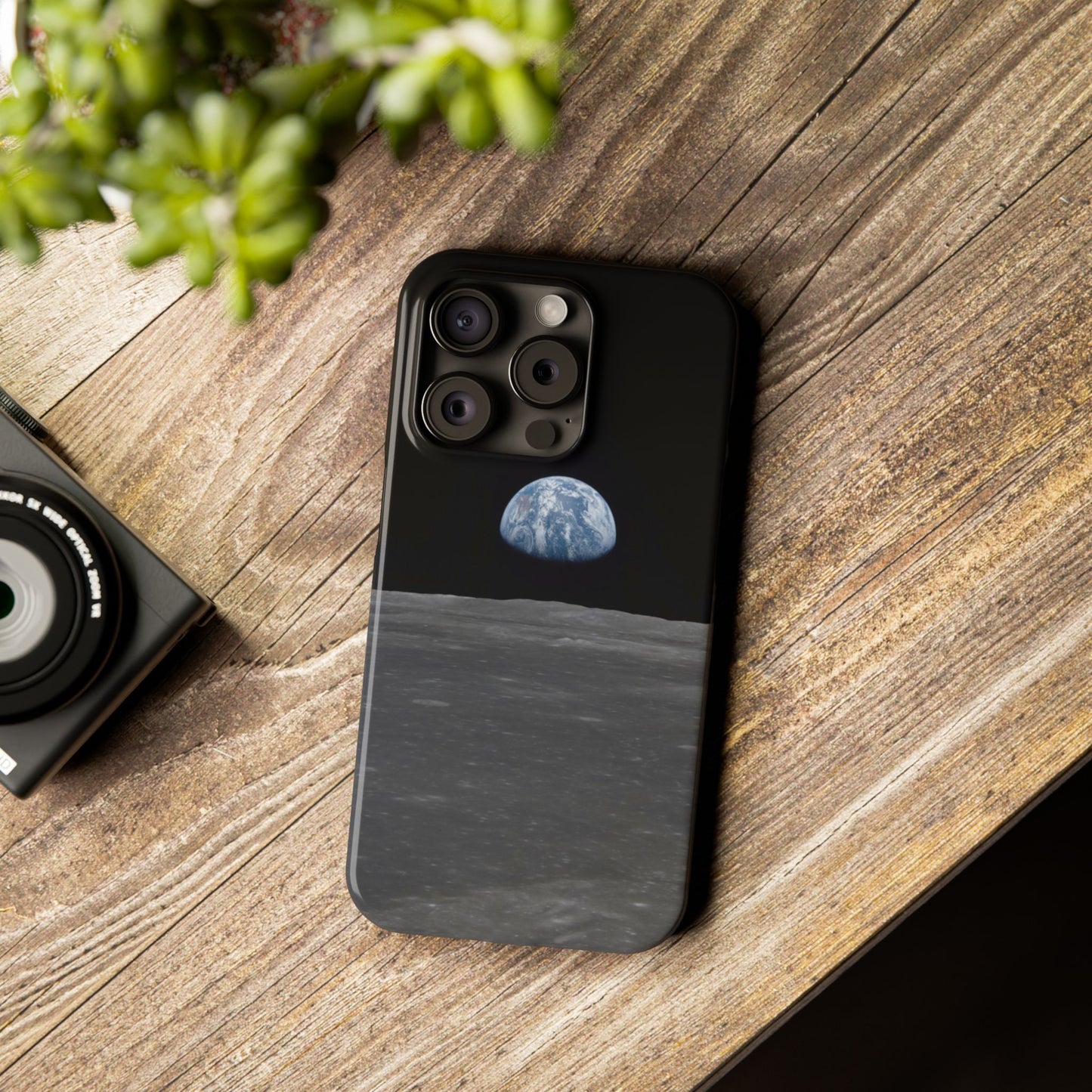 Blue Marble Earth from Moon Slim iPhone Cases