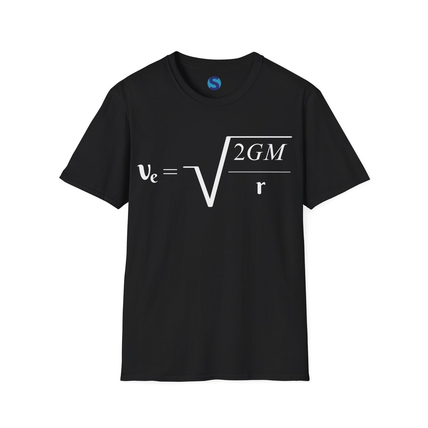Escape Velocity ~ Unisex Softstyle T-Shirt, Astronomical Equation