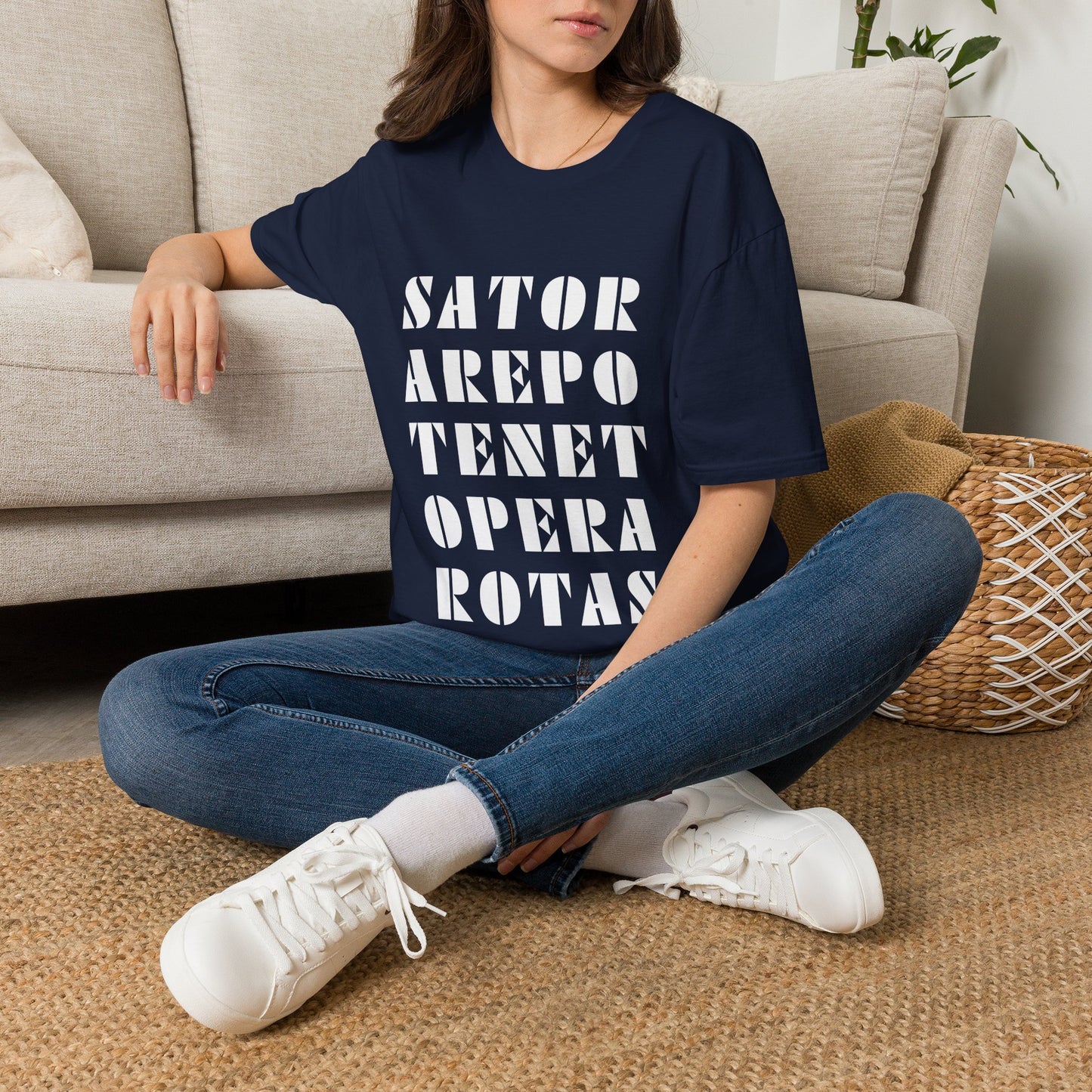 Sator Arepo Tenet Opera Rotas T Shirt ~ Ancient Mystery Latin Palindrome Pompeii Meme Secret History Magic Templar Square Rune Charm Gift