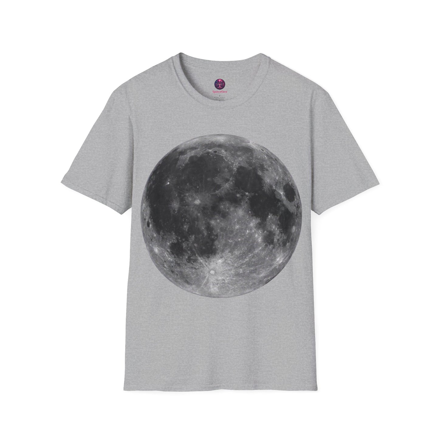Moon Shirt ~ Astrophysics Science Shirt Space Tee Lunar Surface Full Moon Large
