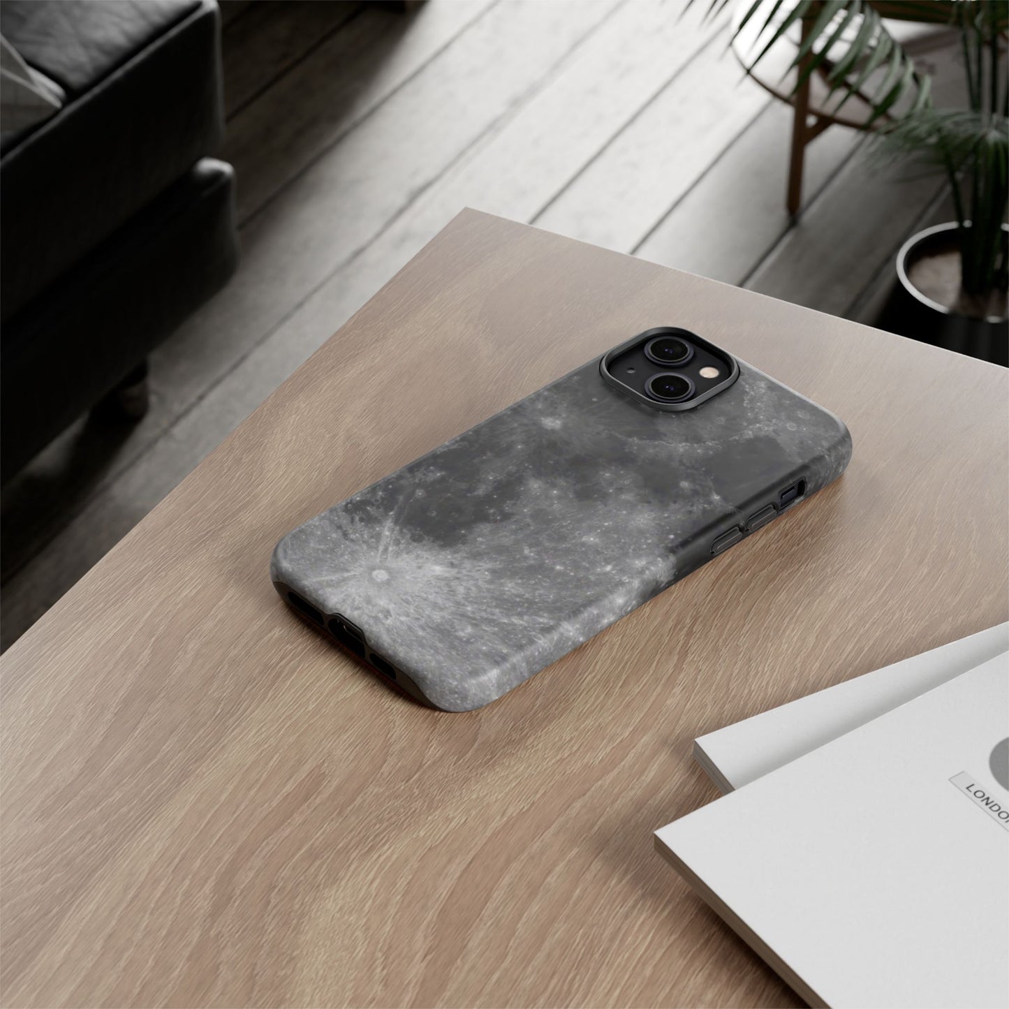 Moon Surface Tough Phone Case ~ iPhone Pixel Galaxy Rugged Protective