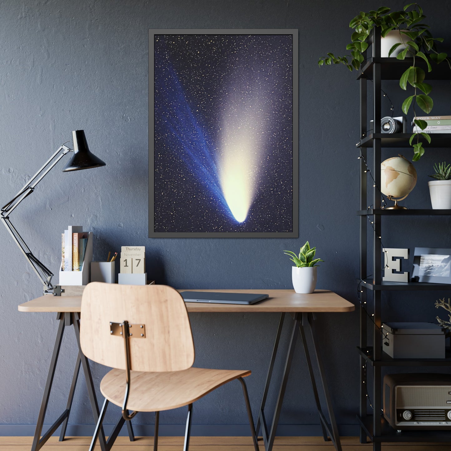 Comet Hale-Bopp Framed Paper Poster
