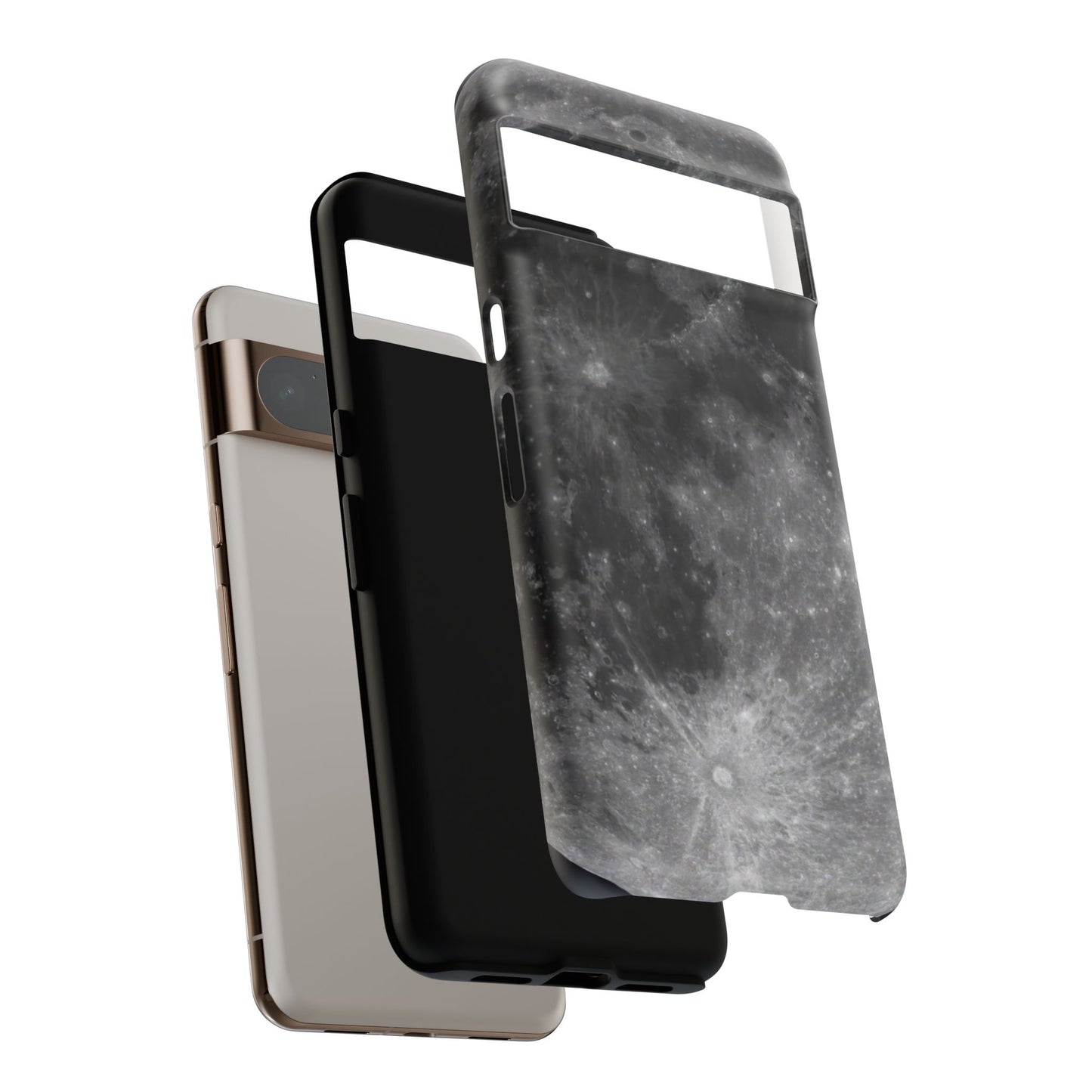Moon Surface Tough Phone Case ~ iPhone Pixel Galaxy Rugged Protective