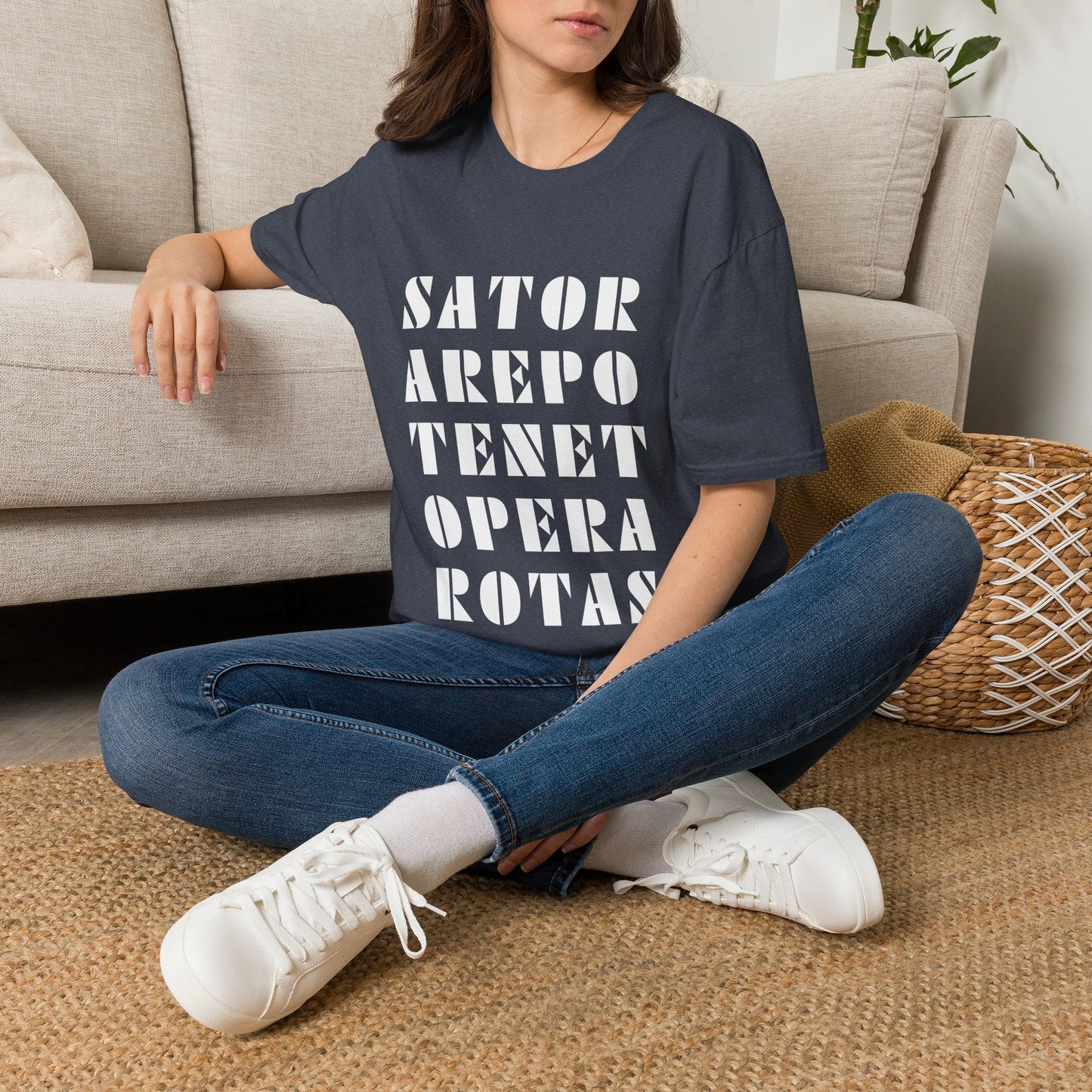 Sator Arepo Tenet Opera Rotas T Shirt ~ Ancient Mystery Latin Palindrome Pompeii Meme Secret History Magic Templar Square Rune Charm Gift
