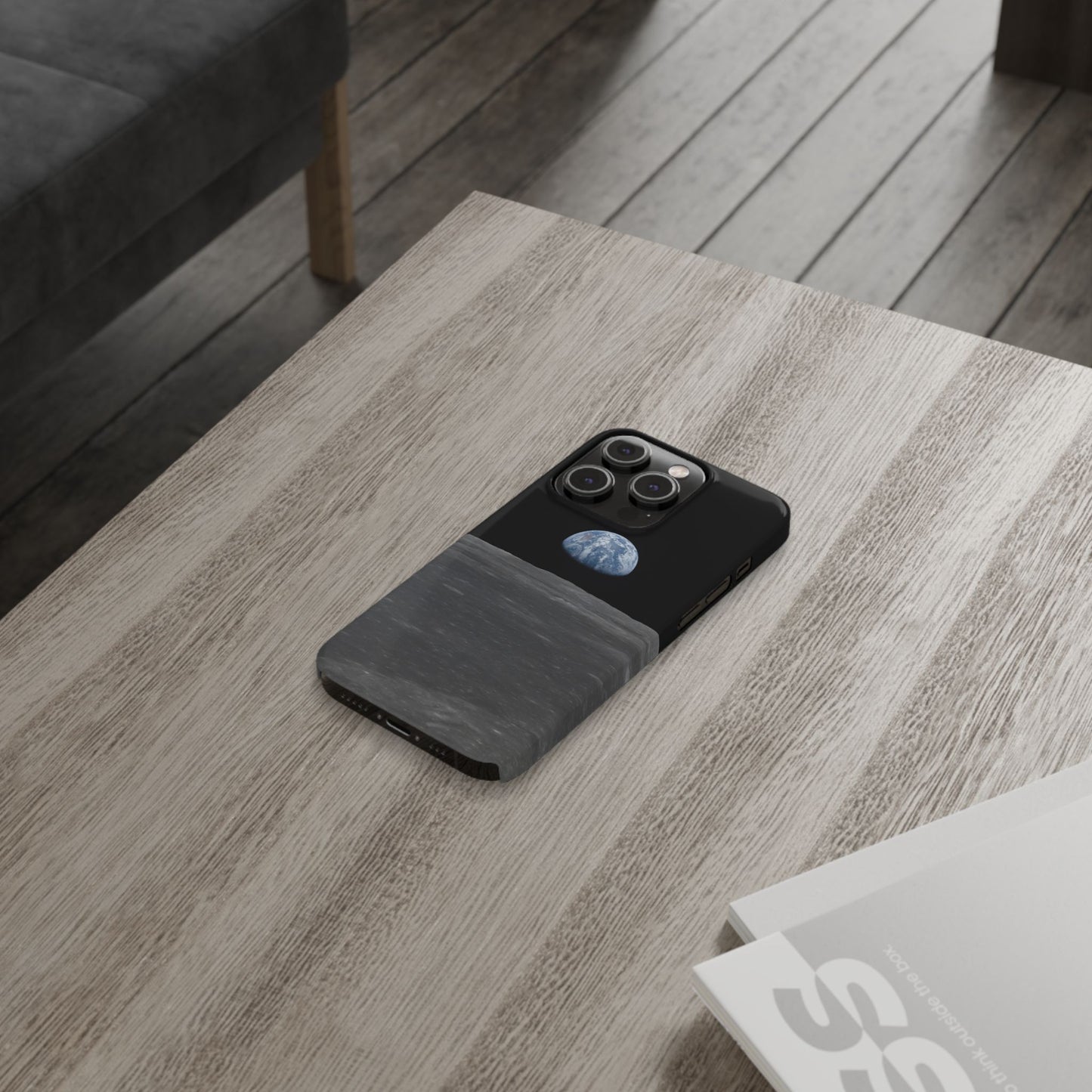 Blue Marble Earth from Moon Slim iPhone Cases