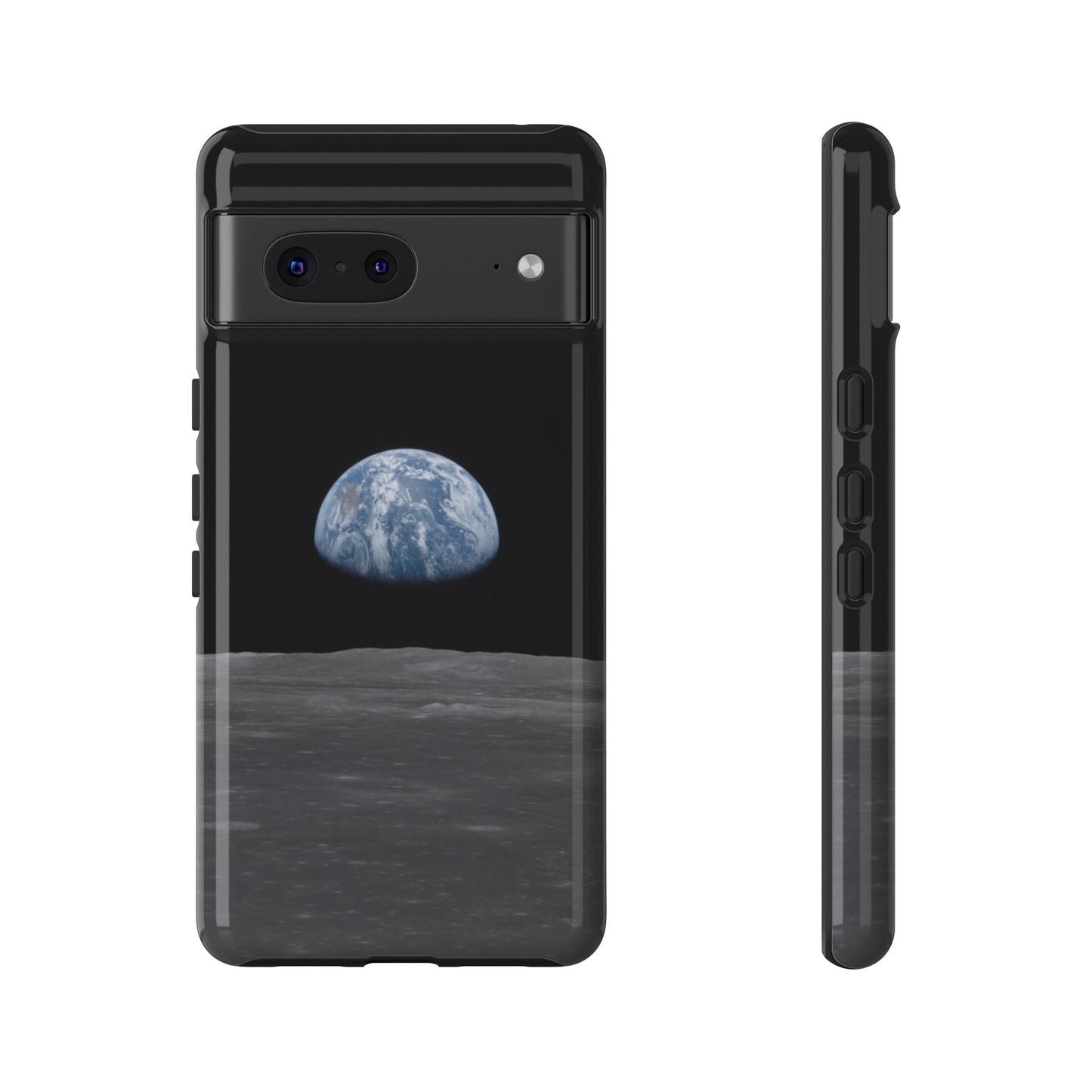 Earth From the Moon Tough Phone Case ~ iPhone Pixel Galaxy Apollo 11 Mission Outer Space Exploration NASA Astronauts Science Teacher Gift