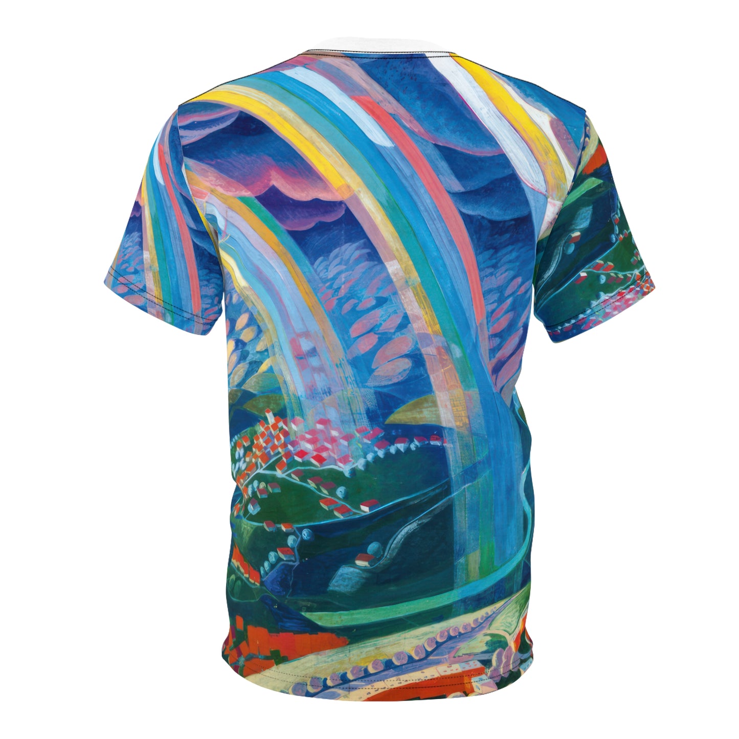 Futurism Painting Shirt All-Over Print Art Gift Optimism Positive Future Hope Color Rainbows Italian
