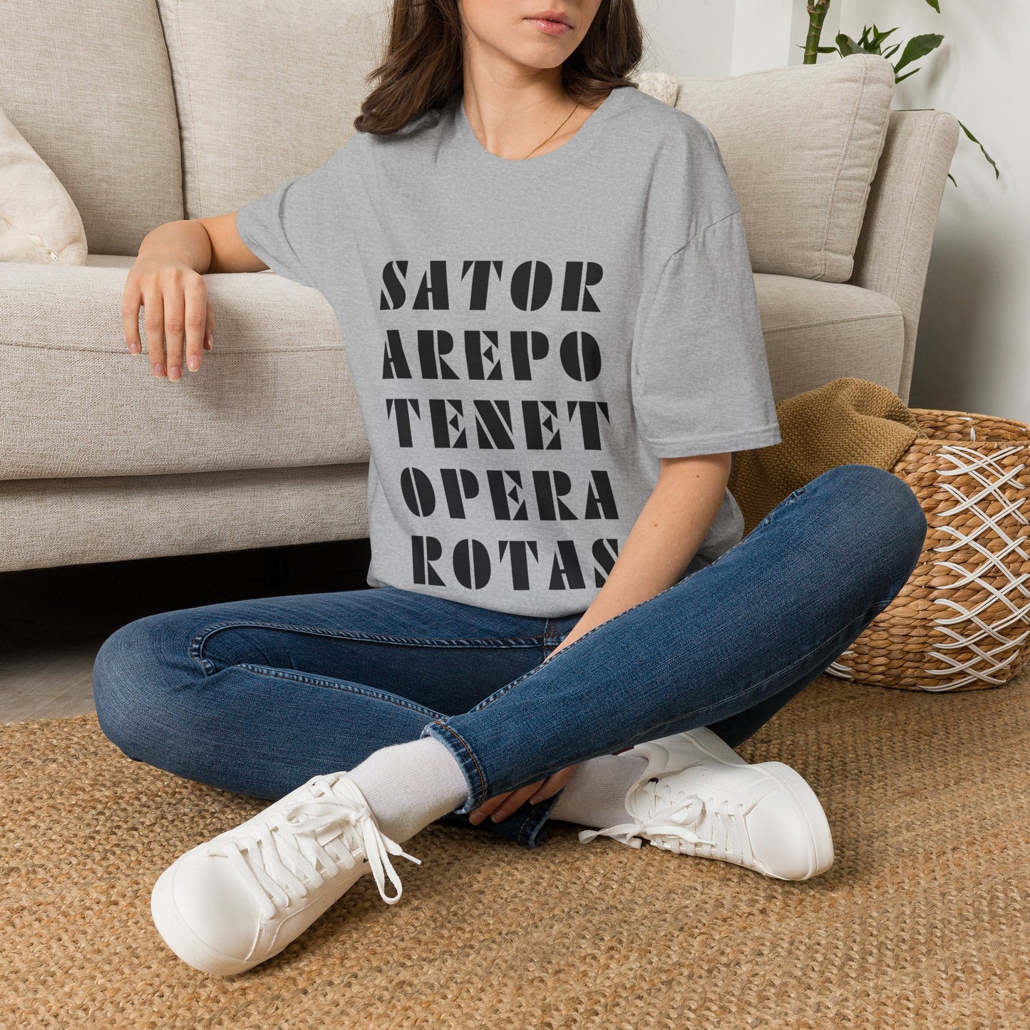 Sator Arepo Tenet Opera Rotas T Shirt ~ Ancient Mystery Latin Palindrome Pompeii Meme Secret History Magic Templar Square Rune Charm Gift