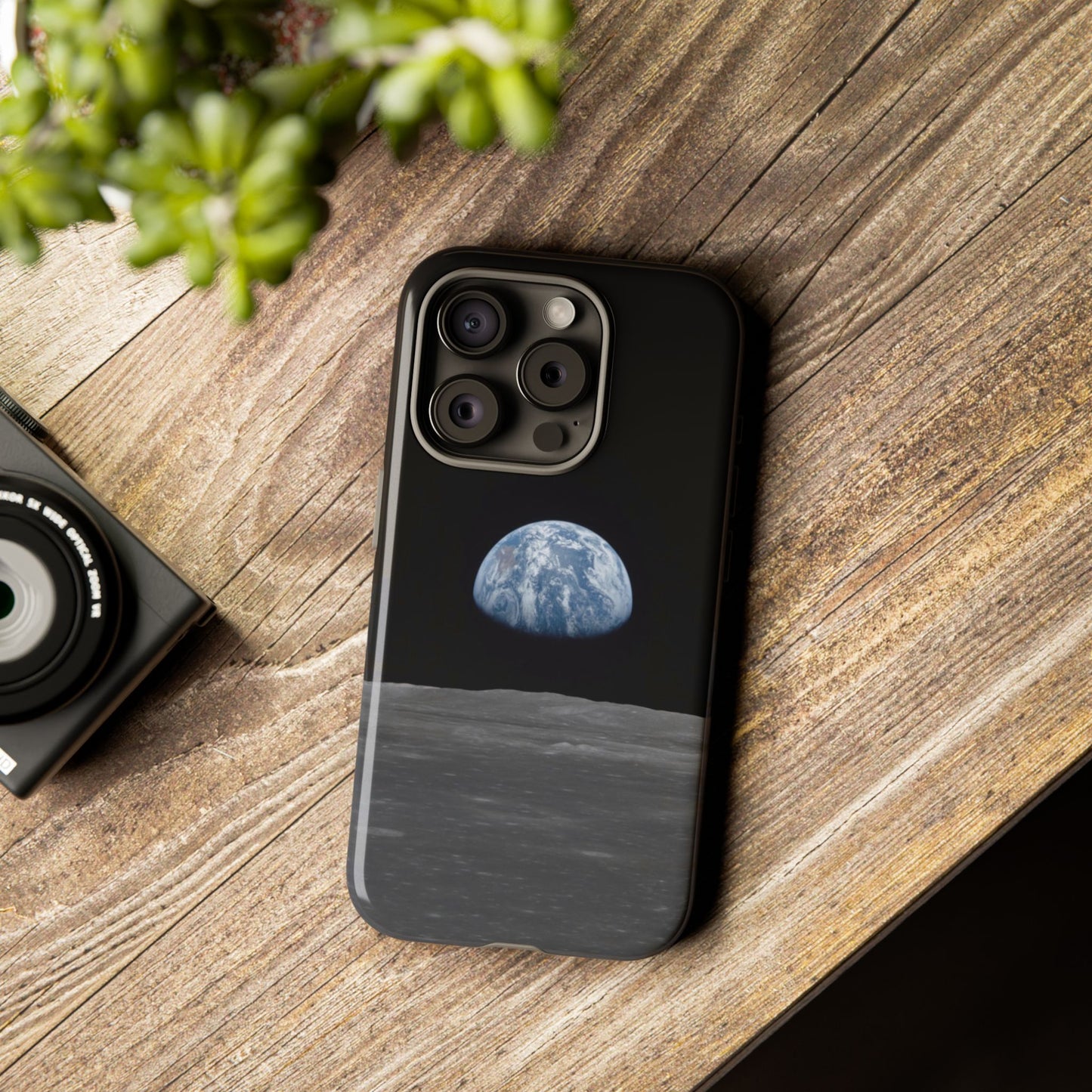 Earth From the Moon Tough Phone Case ~ iPhone Pixel Galaxy Apollo 11 Mission Outer Space Exploration NASA Astronauts Science Teacher Gift
