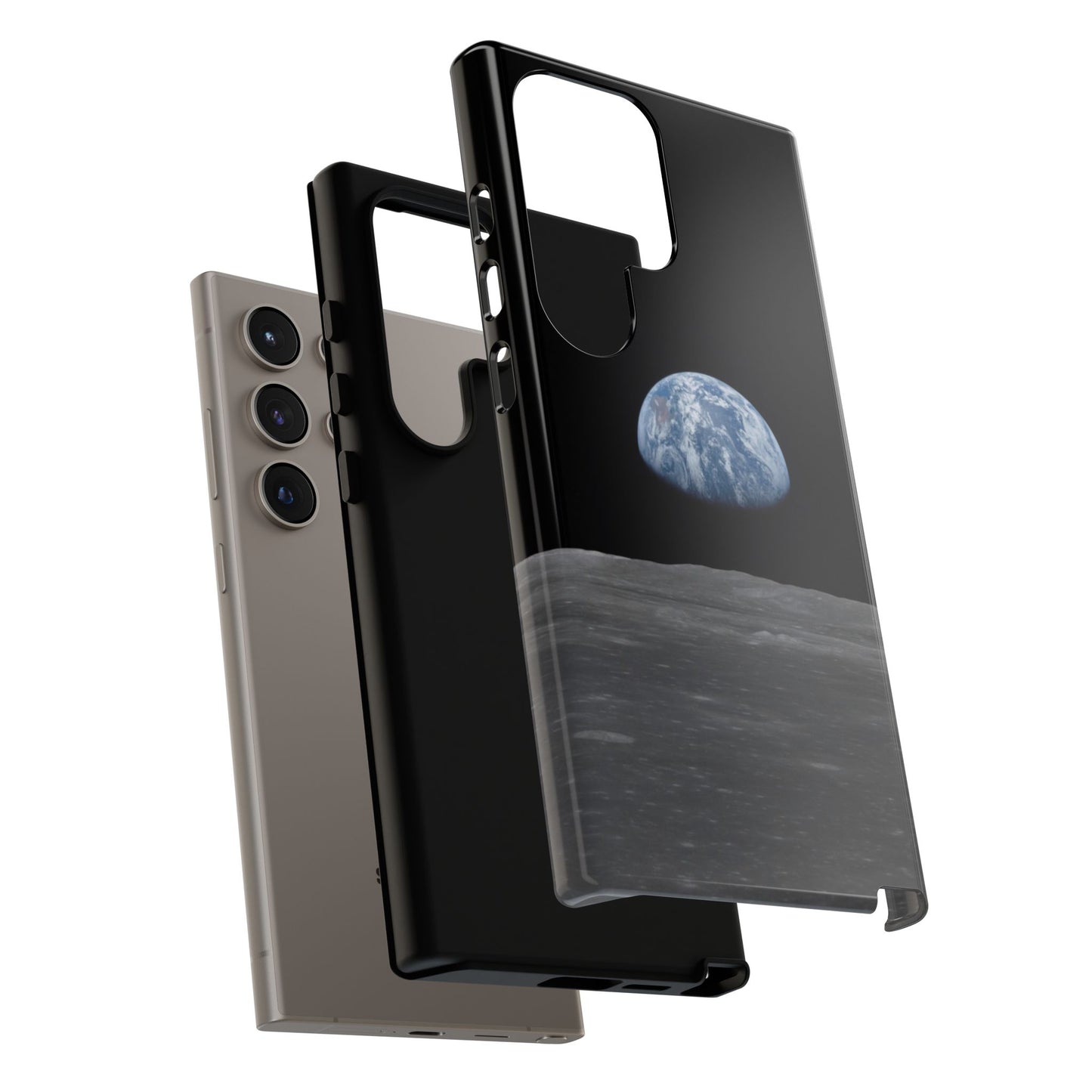 Earth From the Moon Tough Phone Case ~ iPhone Pixel Galaxy Apollo 11 Mission Outer Space Exploration NASA Astronauts Science Teacher Gift