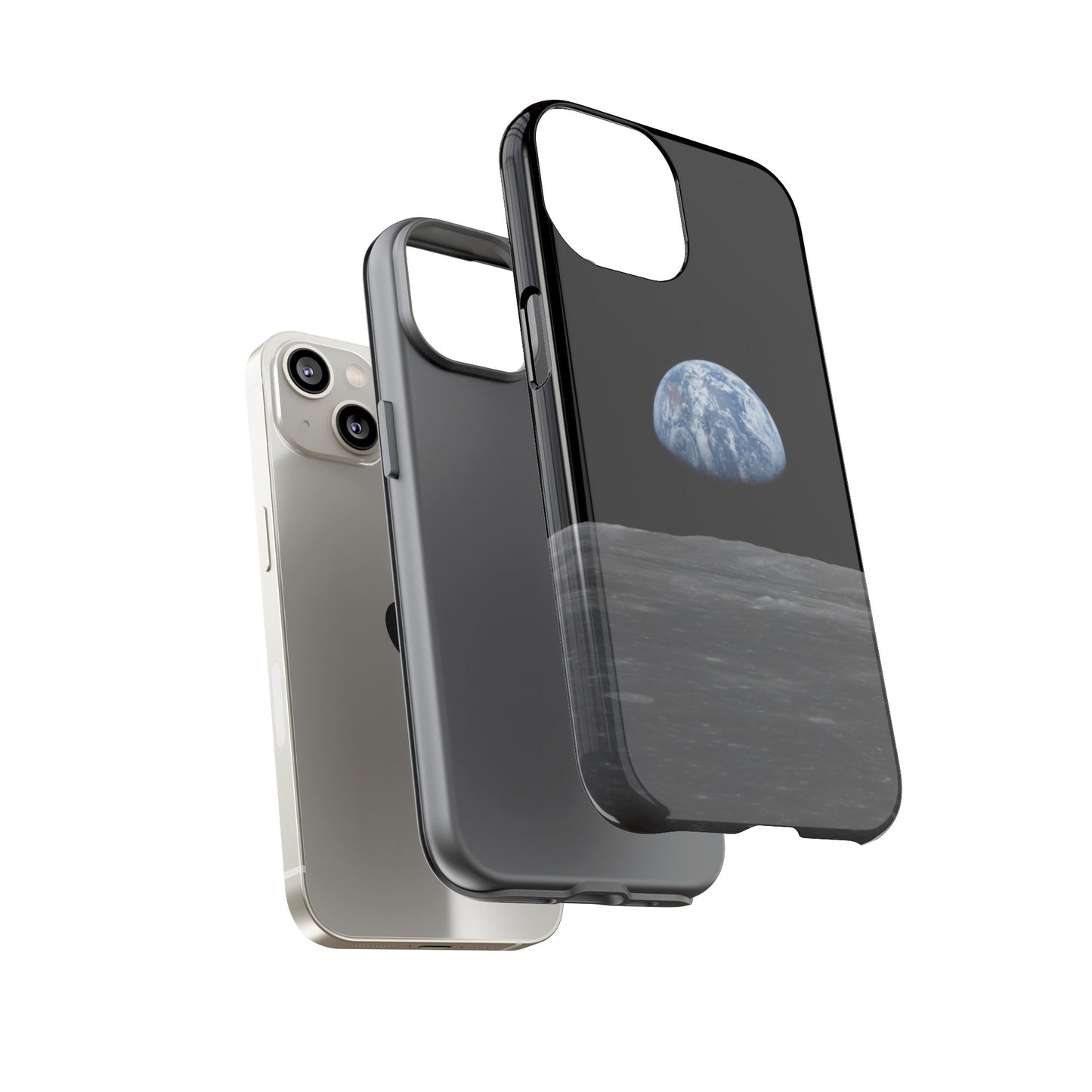 Earth From the Moon Tough Phone Case ~ iPhone Pixel Galaxy Apollo 11 Mission Outer Space Exploration NASA Astronauts Science Teacher Gift