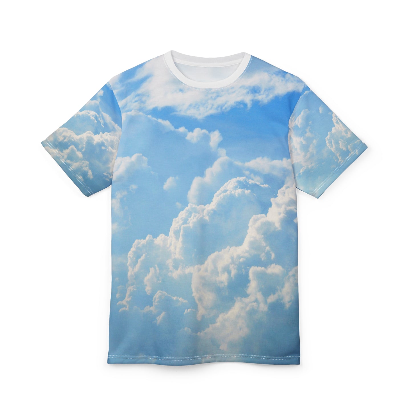 Clouds Shirt Unisex Cut & Sew Tee - Cosmic Space Design T-Shirt