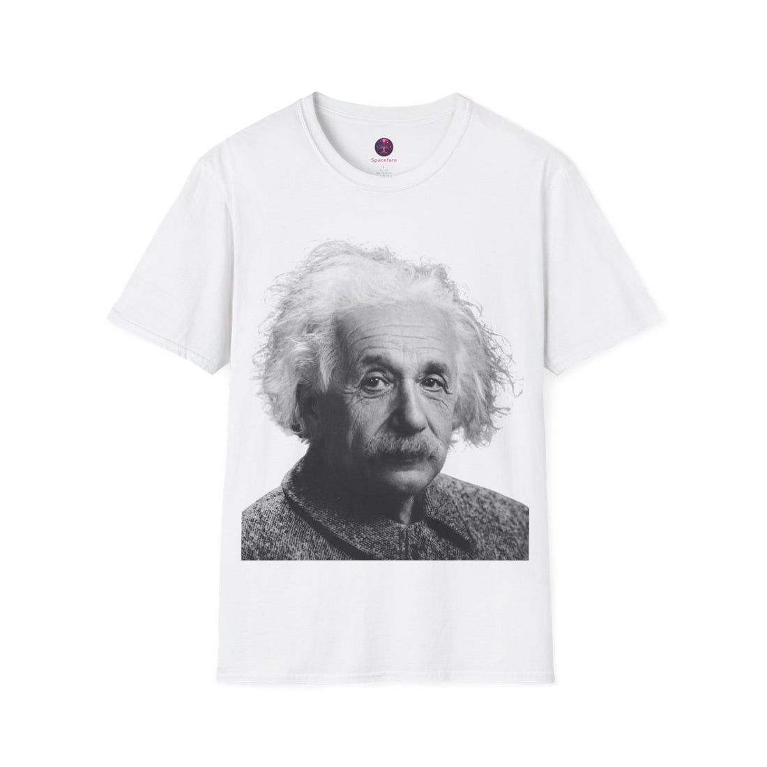 Albert Einstein Shirt ~ Classic Einstein Tee Astrophysics Neurodivergent Gift Nerdcore Brilliant Gifted Scientist Hero Quantum Relativity - full design front view