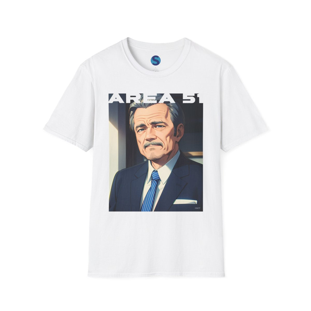 Area 51 T Shirt ~ UFO Disclosure George Knapp - full design front view