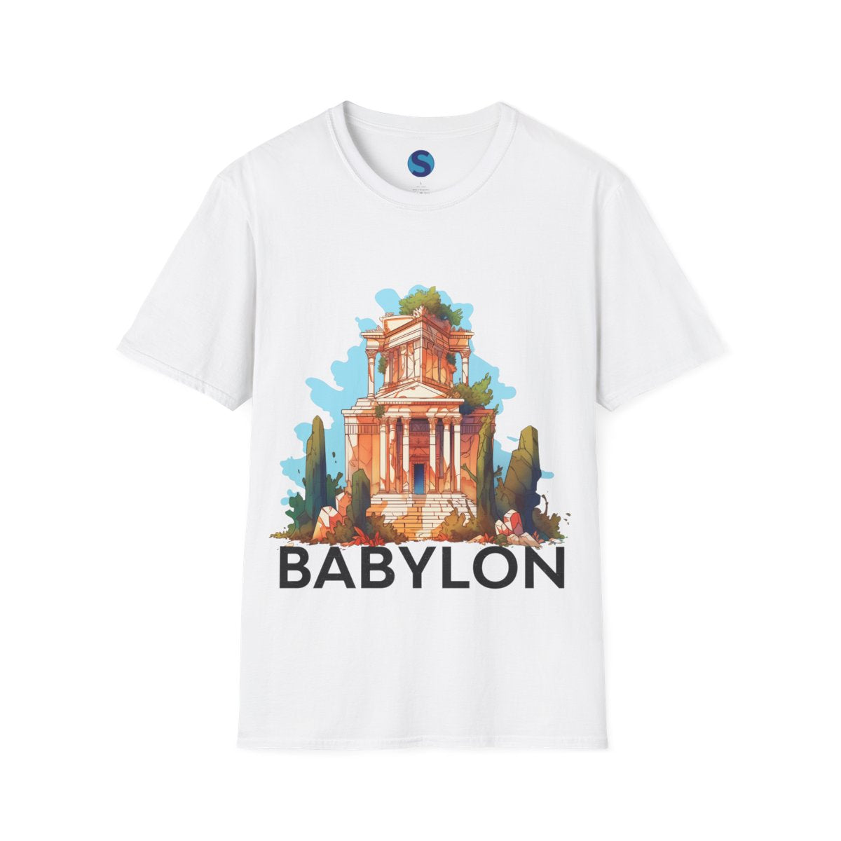 Babylon Temple Shirt ~ Ancient Civilization Fit Lost Temple Mystery Gift T Shirt - full design front view